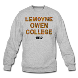 LeMoyne-Owen College Rep U Heritage Crewneck Sweatshirt - heather gray