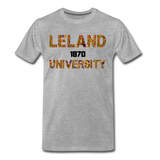 Leland University Rep U Heritage T-Shirt - heather gray