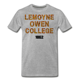 LeMoyne-Owen College Rep U Heritage T-Shirt - heather gray