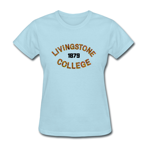Livingstone College Rep U Heritage Women's T-Shirt - powder blue