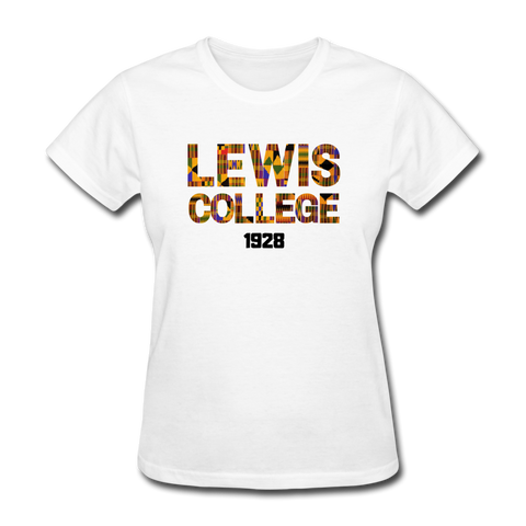 Lewis College of Business Rep U Heritage Women's T-Shirt - white