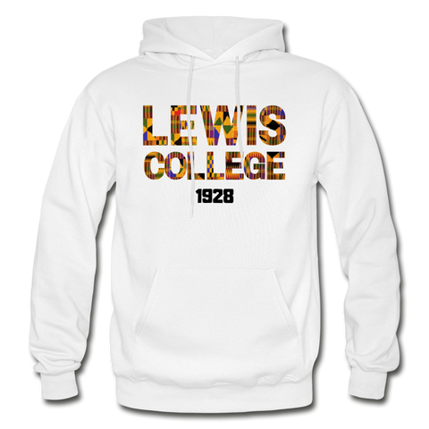 Lewis College of Business Rep U Heritage Adult Hoodie - white