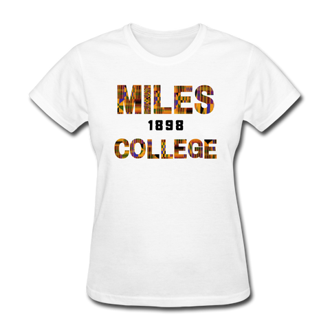 Miles College Rep U Heritage Women's T-Shirt - white