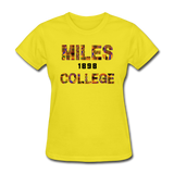 Miles College Rep U Heritage Women's T-Shirt - yellow