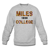 Miles College Rep U Heritage Crewneck Sweatshirt - heather gray
