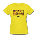 Morris Brown College Rep U Heritage Women's T-Shirt - yellow