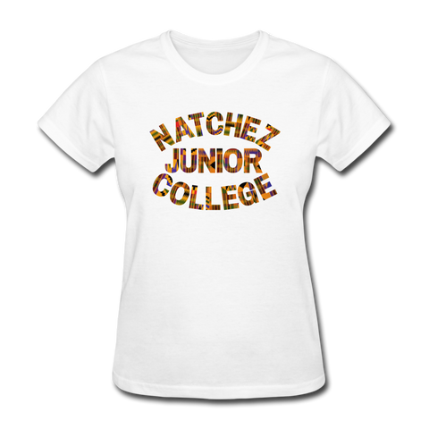 Natchez Junior College Rep U Heritage Women's T-Shirt - white