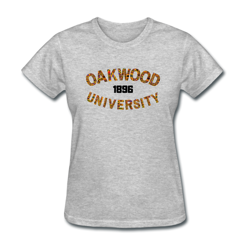 Oakwood University Rep U Heritage Women's T-Shirt - heather gray