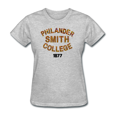 Philander Smith College Rep U Heritage Women's T-Shirt - heather gray