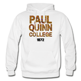 Paul Quinn College Rep U Heritage Adult Hoodie - white