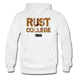 Rust College Rep U Heritage Adult Hoodie - white