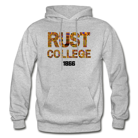 Rust College Rep U Heritage Adult Hoodie - heather gray