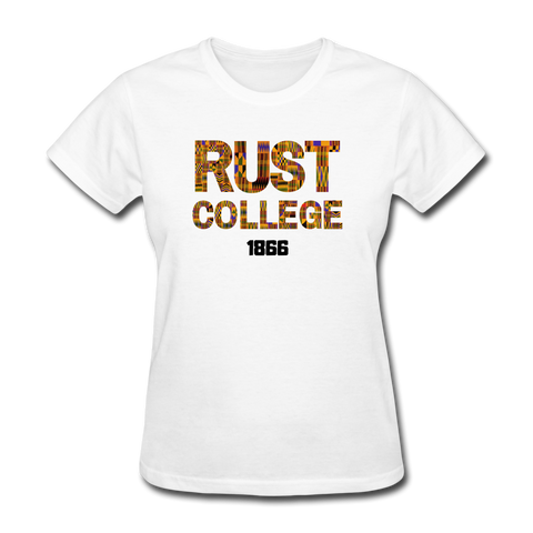 Rust College Rep U Heritage Women's T-Shirt - white