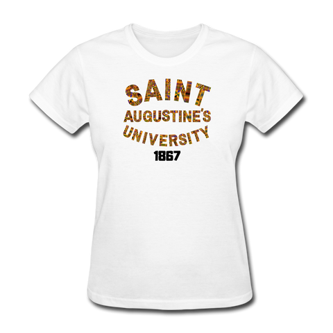 Saint Augustine's University Rep U Heritage Women's T-Shirt - white