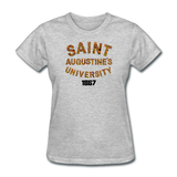Saint Augustine's University Rep U Heritage Women's T-Shirt - heather gray