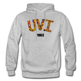 University of the Virgin Islands (UVI) Rep U Heritage Adult Hoodie - heather gray
