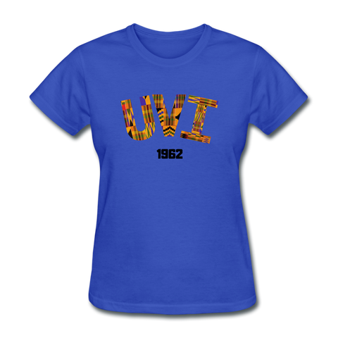 University of the Virgin Islands (UVI) Rep U Heritage Women's T-Shirt - royal blue