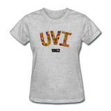 University of the Virgin Islands (UVI) Rep U Heritage Women's T-Shirt - heather gray