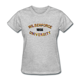 Wilberforce University Rep U Heritage Women's T-Shirt - heather gray