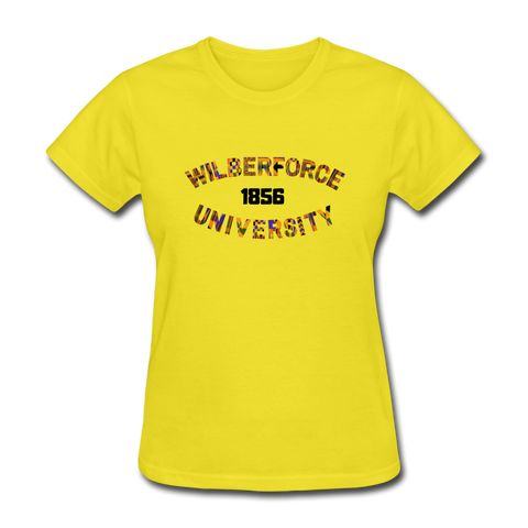 Wilberforce University Rep U Heritage Women's T-Shirt - yellow