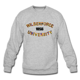 Wilberforce University Rep U Heritage Crewneck Sweatshirt - heather gray