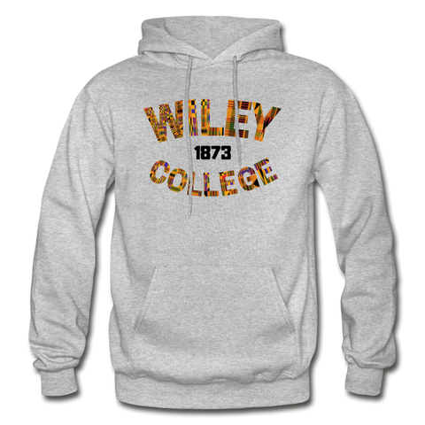 Wiley College Rep U Heritage Adult Hoodie - heather gray
