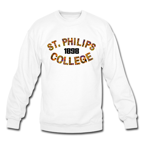 St. Philips College Rep U Heritage Crewneck Sweatshirt - white