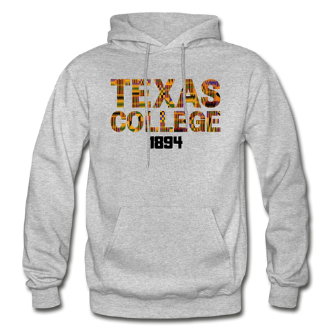 Texas College Rep U Heritage Adult Hoodie - heather gray