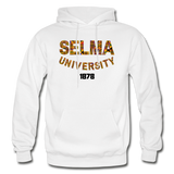 Selma University Rep U Heritage Adult Hoodie - white