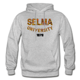 Selma University Rep U Heritage Adult Hoodie - heather gray