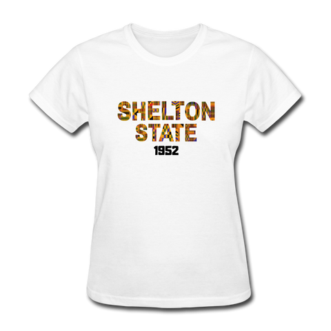 Shelton State Community College Rep U Heritage Women's T-Shirt - white