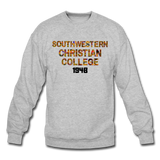 Southwestern Christian College Rep U Heritage Crewneck Sweatshirt - heather gray