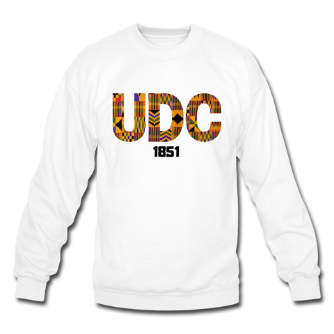 University of the District of Colombia (UDC) Rep U Heritage Crewneck Sweatshirt - white
