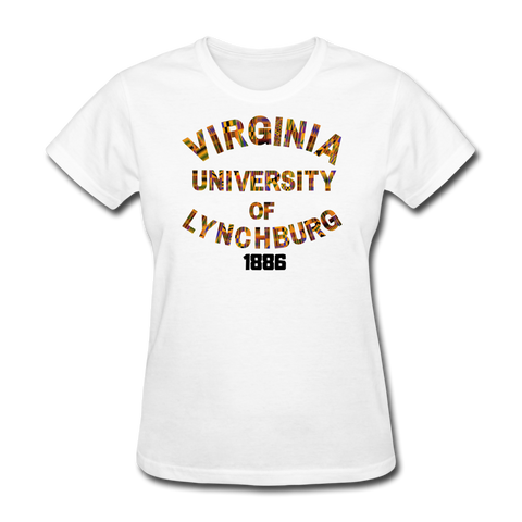 Virginia University of Lynchburg (VUL) Rep U Heritage Women's T-Shirt - white