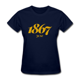 Johnson C. Smith University (JCSU) Rep U Year Women's T-Shirt - navy