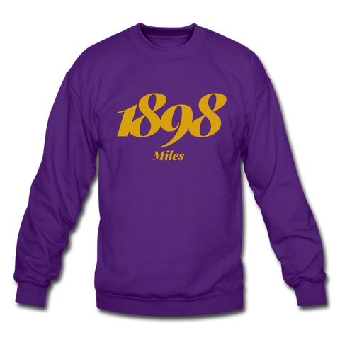 Miles College Rep U Year Crewneck Sweatshirt - purple