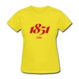 University of the District of Columbia (UDC) Rep U Year Women's T-Shirt - yellow