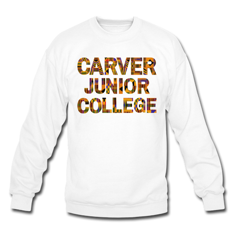 Carver Junior College Rep U Heritage Crewneck Sweatshirt - white