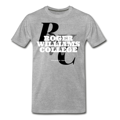 Roger Williams College Classic Rep U T-Shirt - heather gray