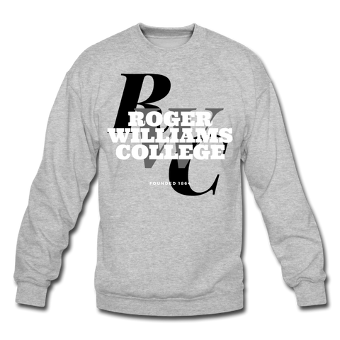 Roger Williams College Classic Rep U Crewneck Sweatshirt - heather gray