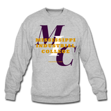 Mississippi Industrial College Classic Rep U Crewneck Sweatshirt - heather gray
