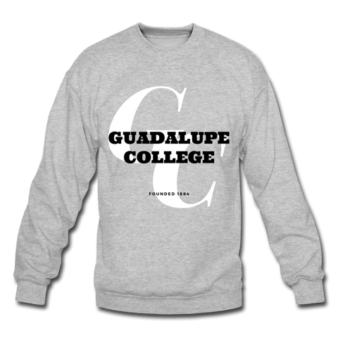 Guadalupe College Classic HBCU Rep U Crewneck Sweatshirt - heather gray