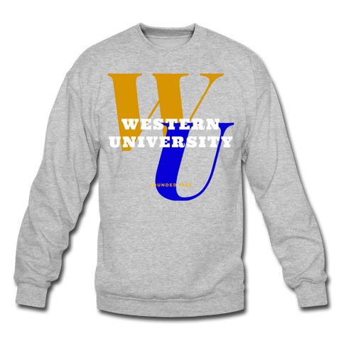 Western University Classic HBCU Crewneck Sweatshirt - heather gray