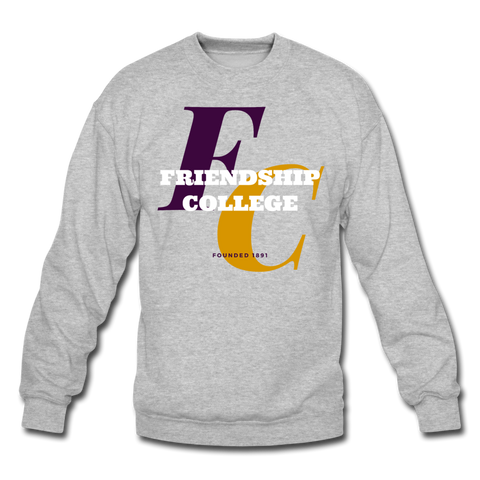 Friendship College Classic HBCU Rep U Crewneck Sweatshirt - heather gray