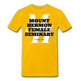 Mount Hermon Female Seminary Classic HBCU Rep U T-Shirt - sun yellow