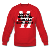 Mount Hermon Female Seminary Classic HBCU Rep U Crewneck Sweatshirt - red