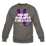 Mary Holmes College Classic HBCU Rep U Crewneck Sweatshirt - asphalt gray