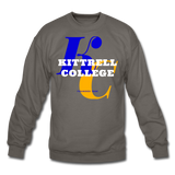 Kittrell College Classic HBCU Rep U Crewneck Sweatshirt - asphalt gray