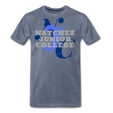 Natchez Junior College Classic HBCU Rep U T-Shirt - heather blue