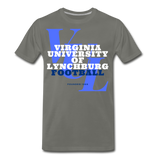 Virginia University of Lynchburg Football (VUL) Classic HBCU Rep U T-Shirt - asphalt gray